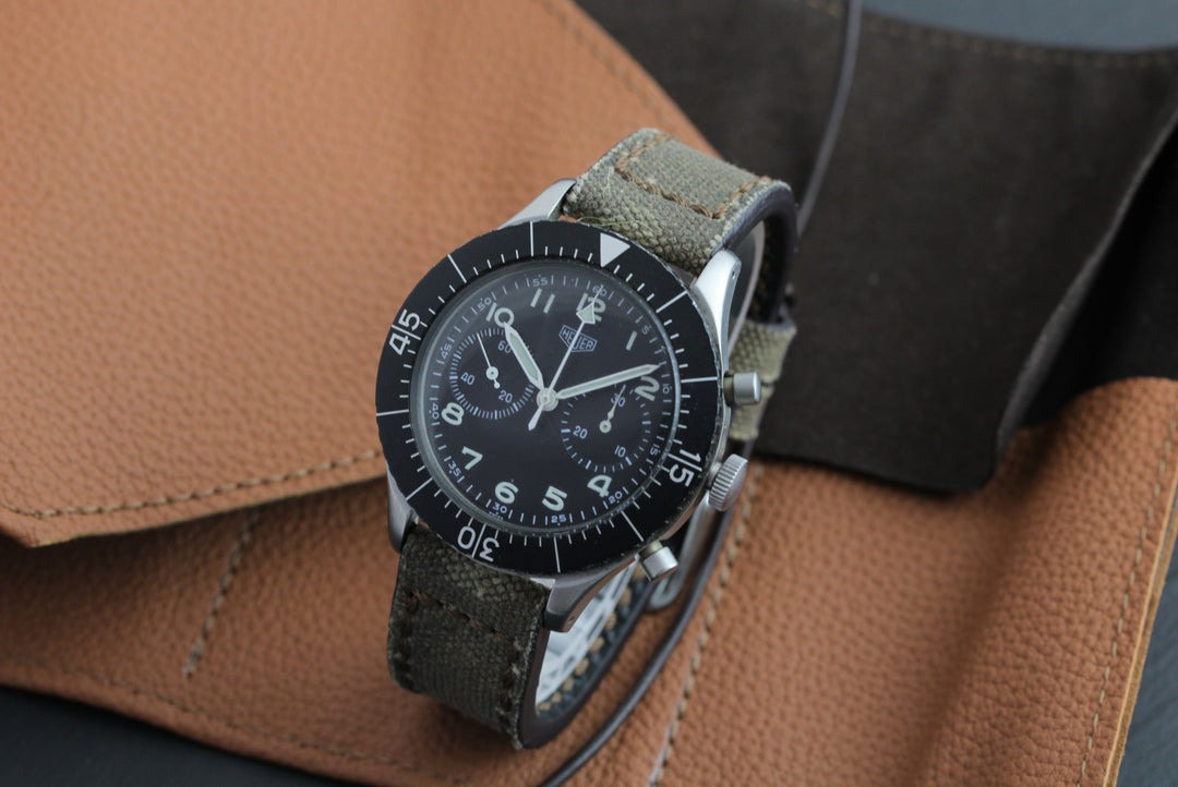 Heuer Bundeswehr Flyback ref. 1550SG